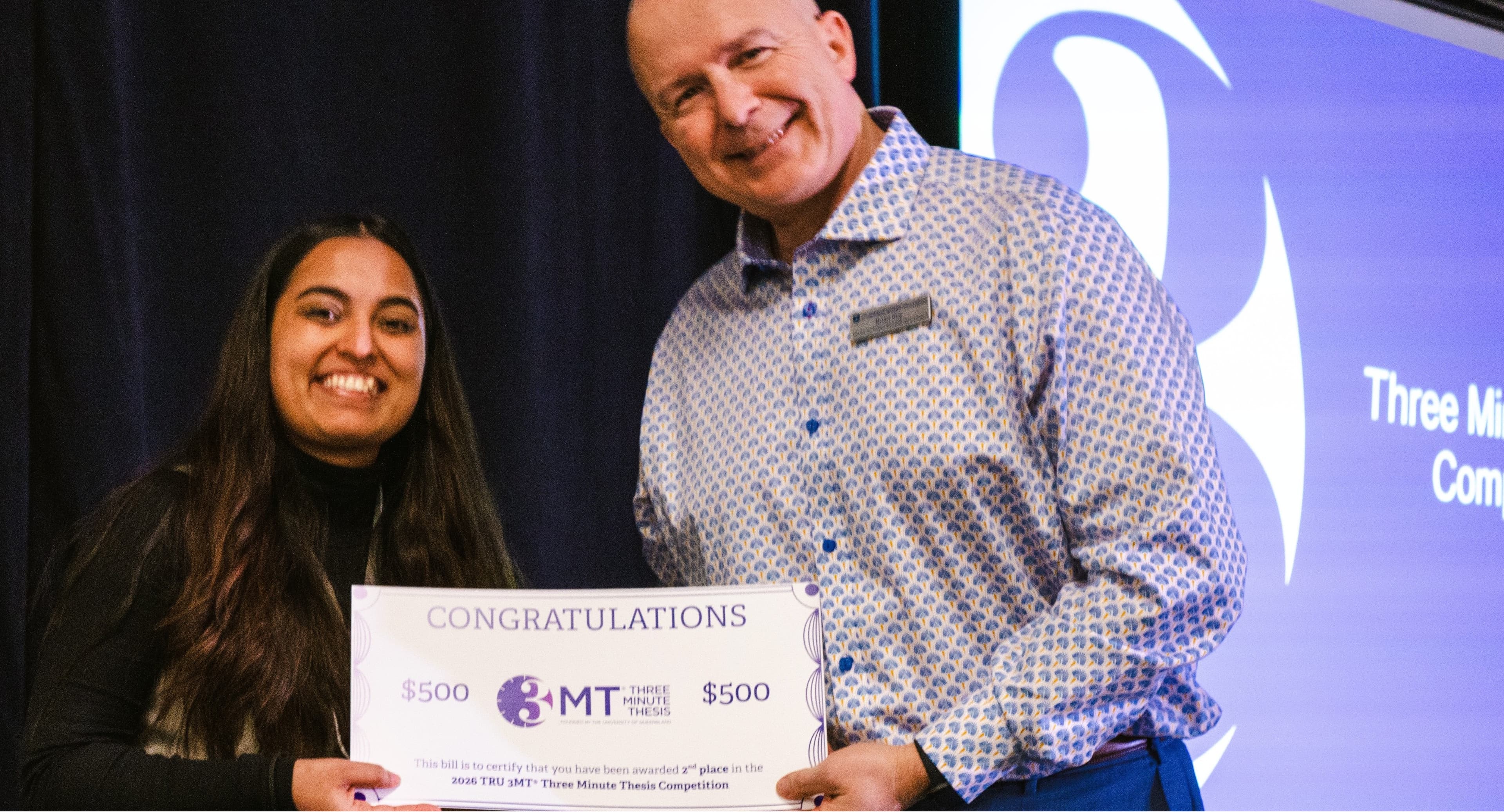 3-Minute Thesis (3MT) - 2nd Place + People's Choice Award